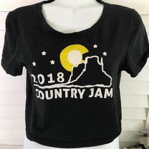 Country Jam 2018 sz S  cropped t shirt short sleev